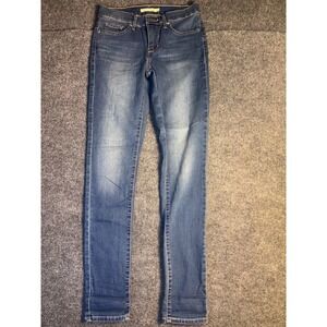 Levi's 311‎ Shaping Skinny Jeans Womens 26 Blue Denim Stretch High Rise Red Tab